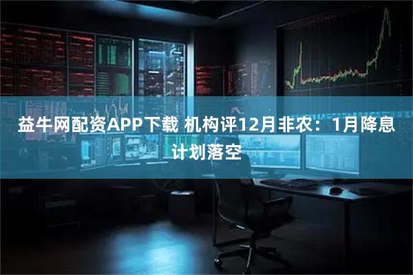 益牛网配资APP下载 机构评12月非农：1月降息计划落空